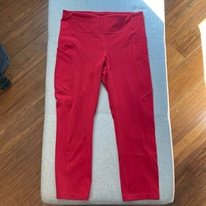 Red lululemon crop luxtreme 6